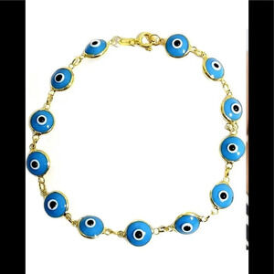 🧿🧿🧿18K gold plated evil eye bracelet🧿🧿🧿